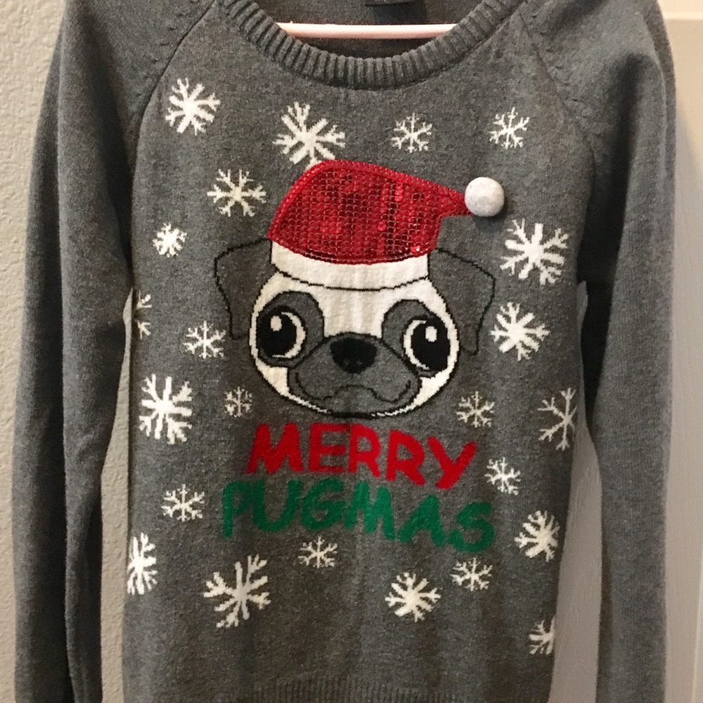 Pug Christmas sweater